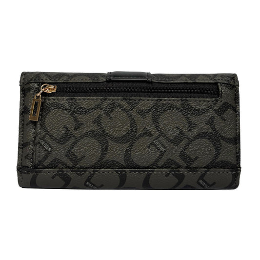 Charcoal Monogram Trifold Wallet