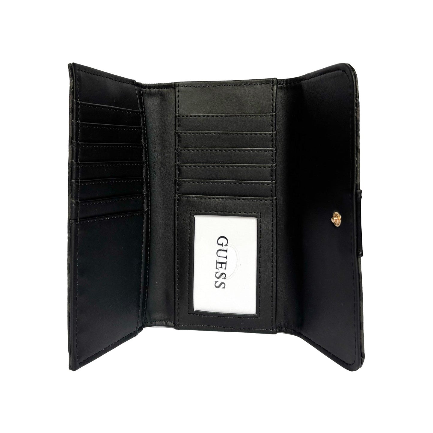 Charcoal Monogram Trifold Wallet