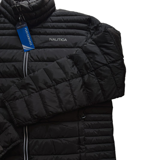 Men's Water & Wind Resistant Puffer Jacket - Black
