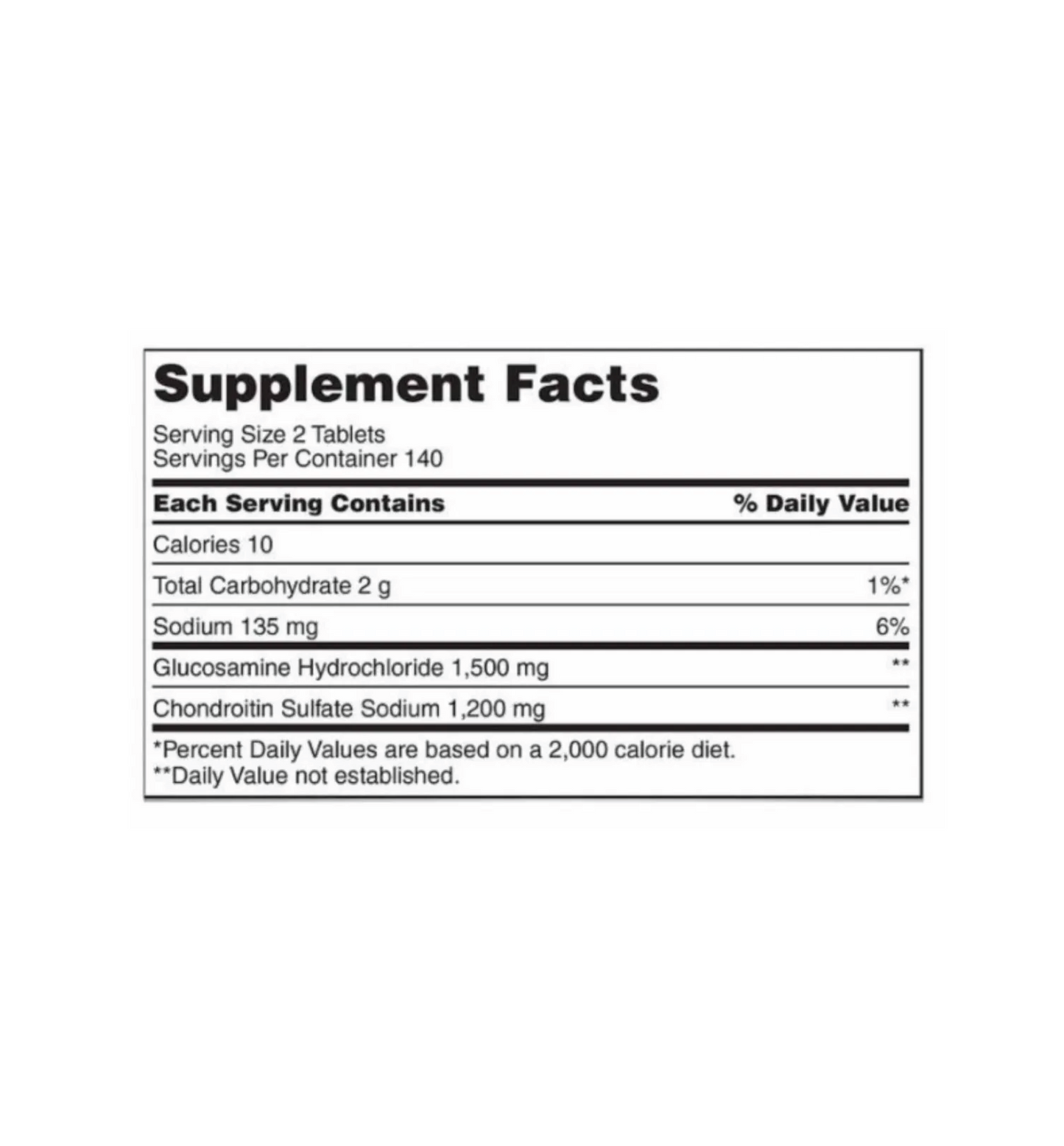 Kirkland Signature Advanced Glucosamine 1500 mg & Chondroitin (1200 mg)