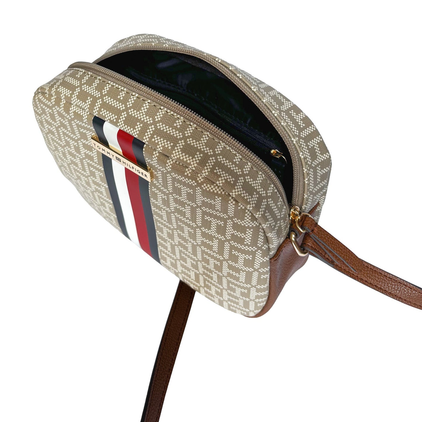 Tan Monogram Crossbody