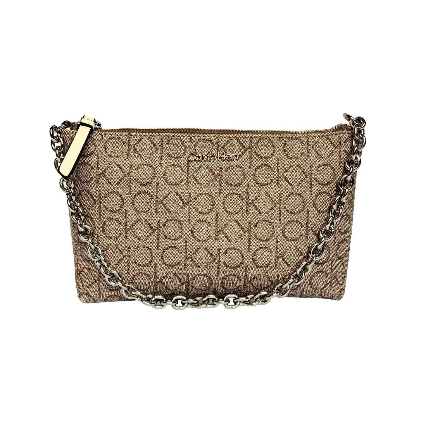 Taupe/White Shoulder Bag