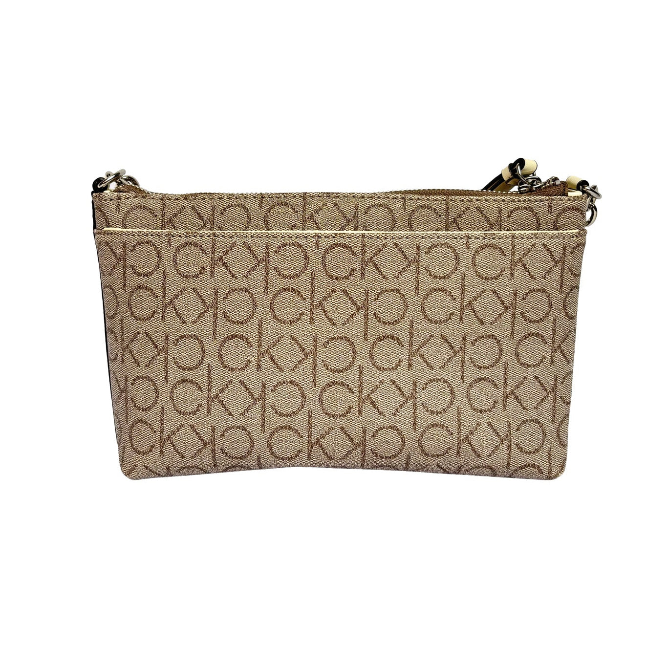 Taupe/White Shoulder Bag