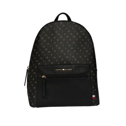 Black Monogram Backpack