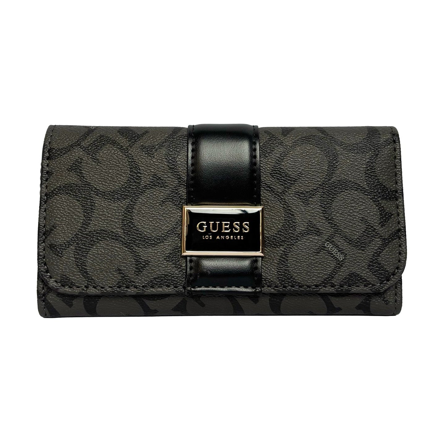Charcoal Monogram Trifold Wallet