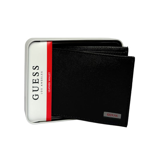 Black Leather Bifold Wallet