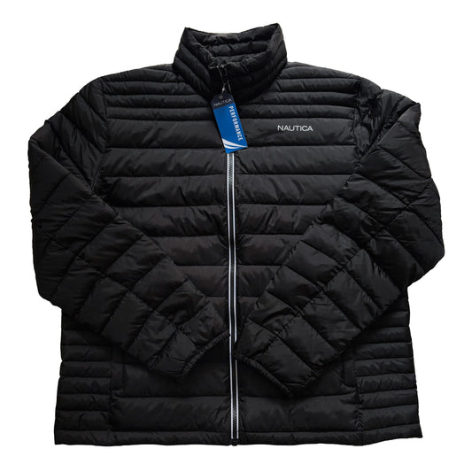 Men's Water & Wind Resistant Puffer Jacket - Black